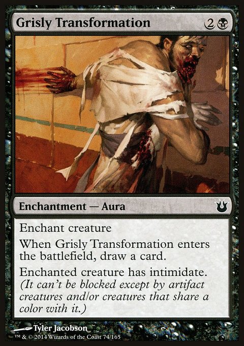 Grisly Transformation, Born of the Gods #74, Magic: The Gathering card