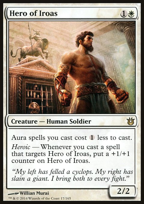 Hero of Iroas, Born of the Gods #17, Magic: The Gathering card