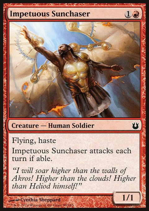 Impetuous Sunchaser, Born of the Gods #99, Magic: The Gathering card