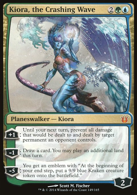 Kiora, the Crashing Wave, Born of the Gods #149, Magic: The Gathering card