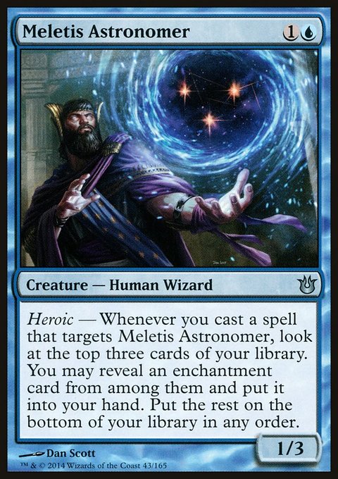 Meletis Astronomer, Born of the Gods #43, Magic: The Gathering card