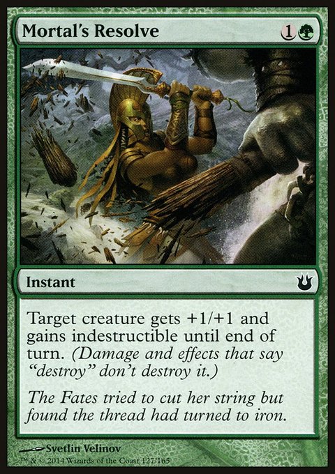 Mortal's Resolve, Born of the Gods #127, Magic: The Gathering card
