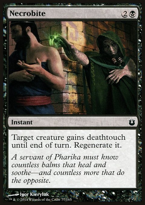 Necrobite, Born of the Gods #77, Magic: The Gathering card