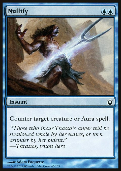Nullify, Born of the Gods #45, Magic: The Gathering card