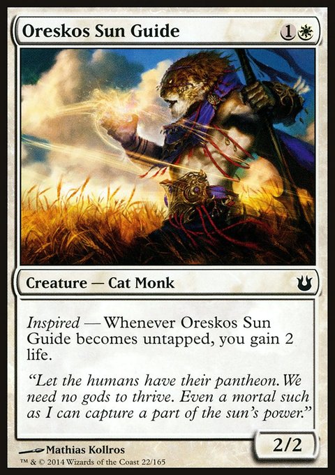 Oreskos Sun Guide, Born of the Gods #22, Magic: The Gathering card