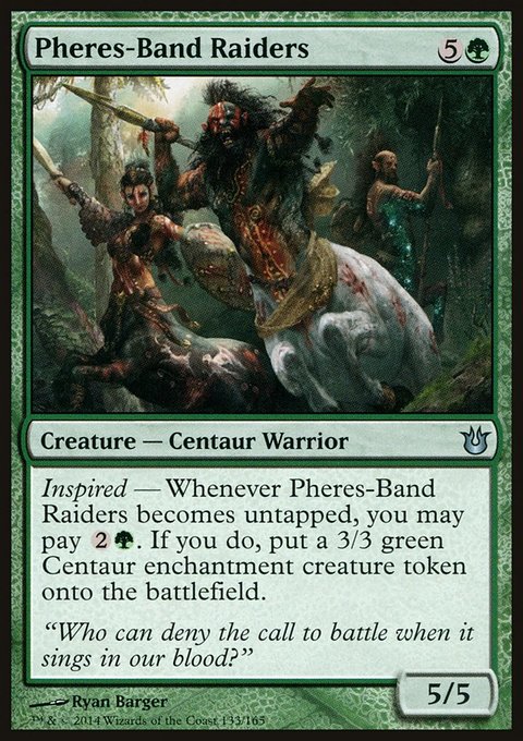 Pheres-Band Raiders, Born of the Gods #133, Magic: The Gathering card