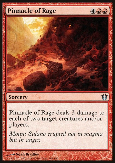 Pinnacle of Rage, Born of the Gods #105, Magic: The Gathering card