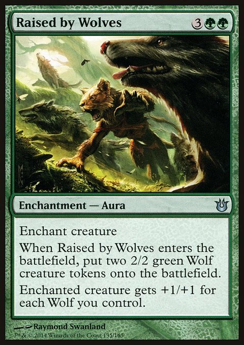 Raised by Wolves, Born of the Gods #135, Magic: The Gathering card