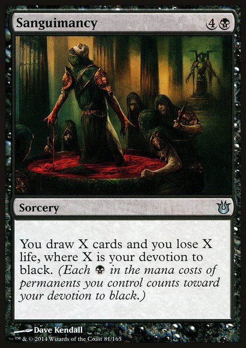 Sanguimancy, Born of the Gods #81, Magic: The Gathering card