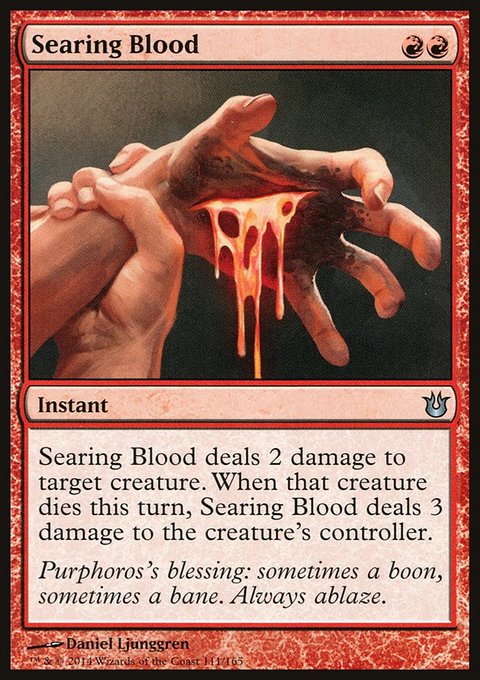 Searing Blood, Born of the Gods #111, Magic: The Gathering card