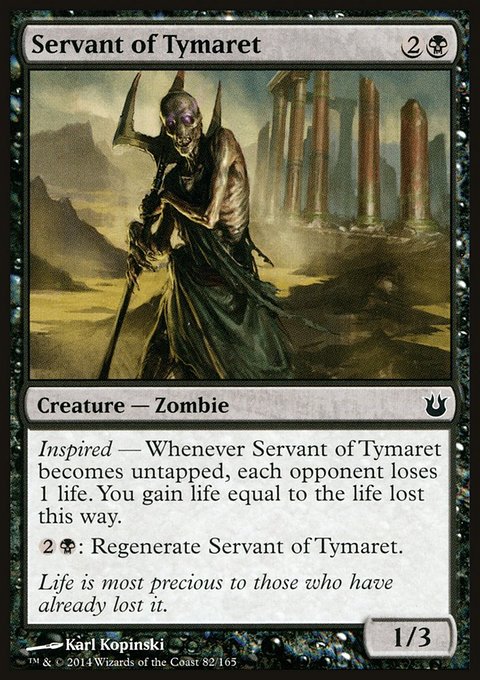 Servant of Tymaret, Born of the Gods #82, Magic: The Gathering card