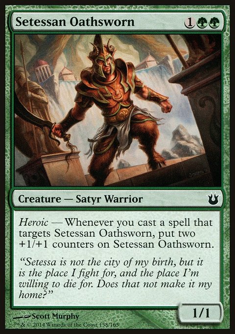 Setessan Oathsworn, Born of the Gods #138, Magic: The Gathering card