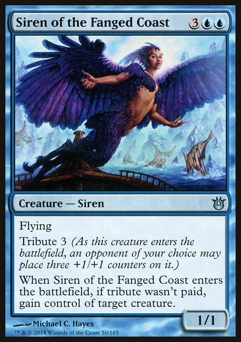 Siren of the Fanged Coast, Born of the Gods #50, Magic: The Gathering card