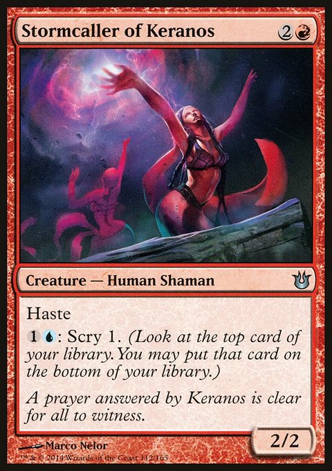 Stormcaller of Keranos, Born of the Gods #112, Magic: The Gathering card