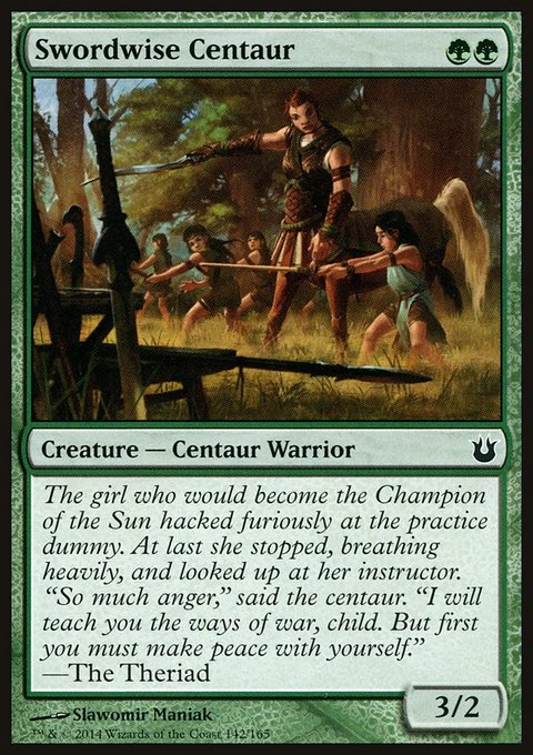 Swordwise Centaur, Born of the Gods #142, Magic: The Gathering card