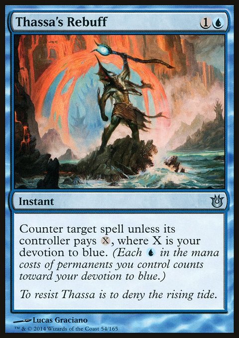 Thassa's Rebuff, Born of the Gods #54, Magic: The Gathering card