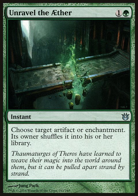 Unravel the Aether, Born of the Gods #143, Magic: The Gathering card
