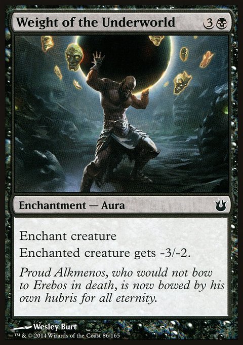 Weight of the Underworld, Born of the Gods #86, Magic: The Gathering card