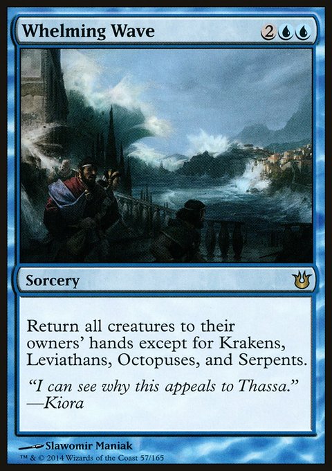 Whelming Wave, Born of the Gods #57, Magic: The Gathering card