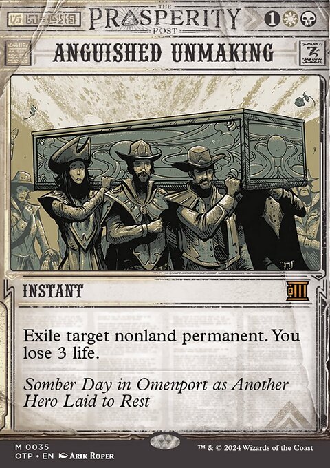 Anguished Unmaking, Breaking News #35, Magic: The Gathering card