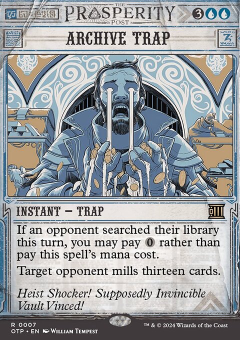Archive Trap, Breaking News #7, Magic: The Gathering card