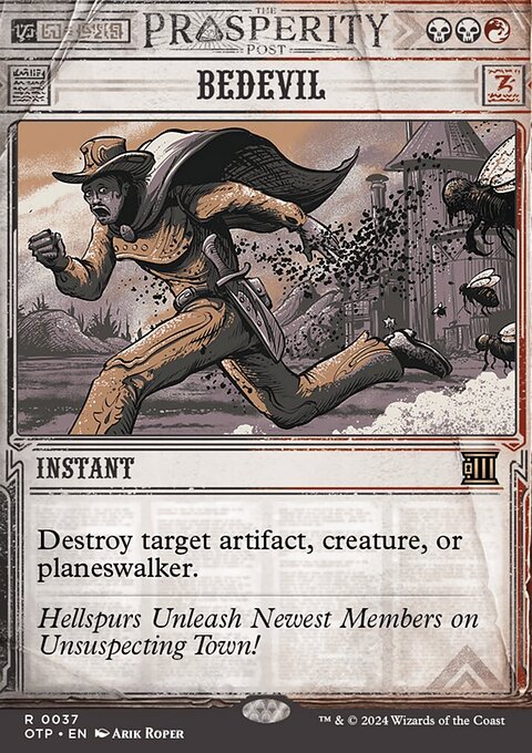 Bedevil, Breaking News #37, Magic: The Gathering card
