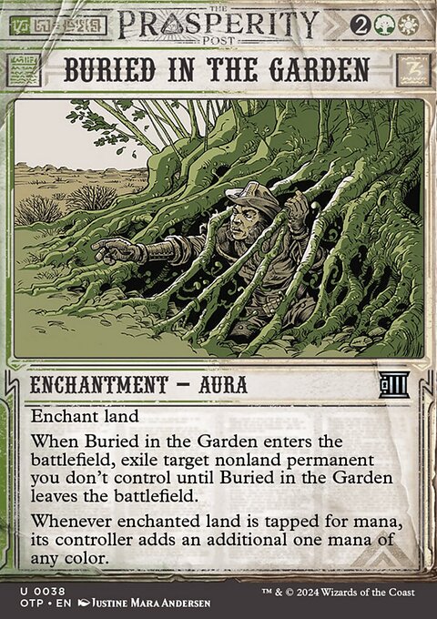 Buried in the Garden, Breaking News #38, Magic: The Gathering card