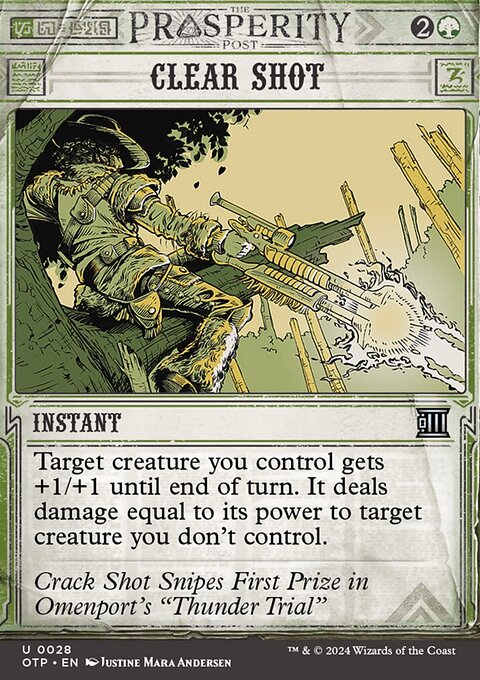 Clear Shot, Breaking News #28, Magic: The Gathering card
