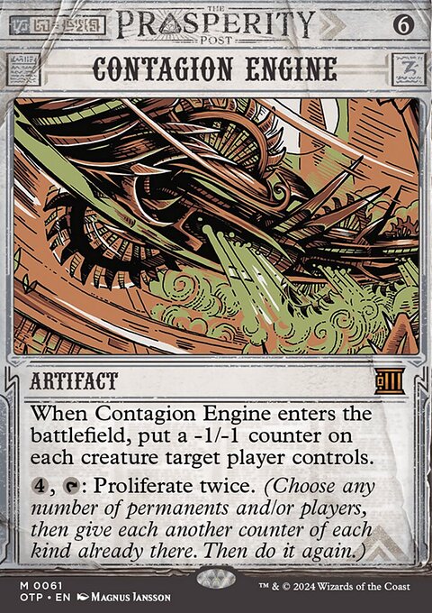 Contagion Engine, Breaking News #61, Magic: The Gathering card