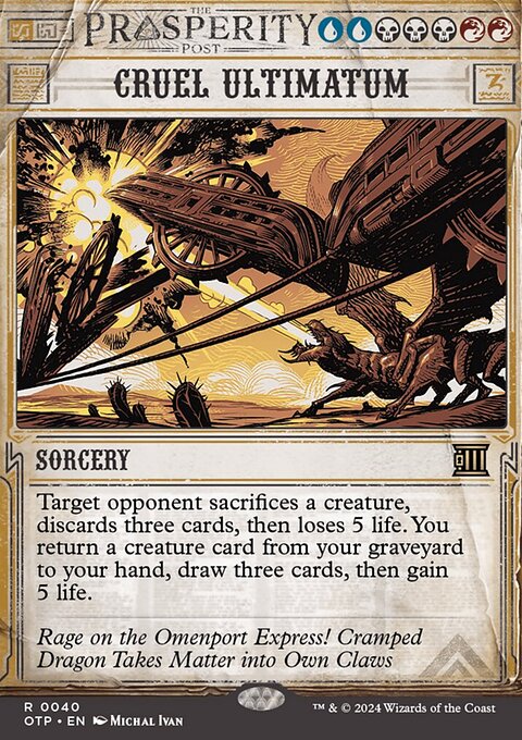 Cruel Ultimatum, Breaking News #40, Magic: The Gathering card