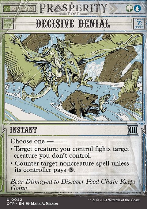 Decisive Denial, Breaking News #42, Magic: The Gathering card