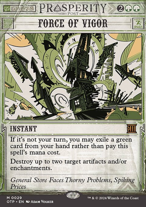 Force of Vigor, Breaking News #29, Magic: The Gathering card