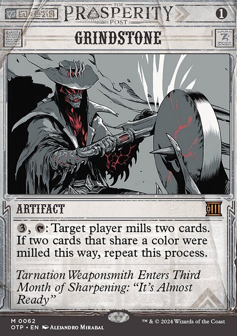 Grindstone, Breaking News #62, Magic: The Gathering card