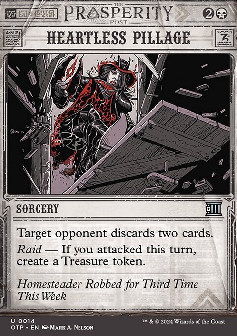 Heartless Pillage, Breaking News #14, Magic: The Gathering card