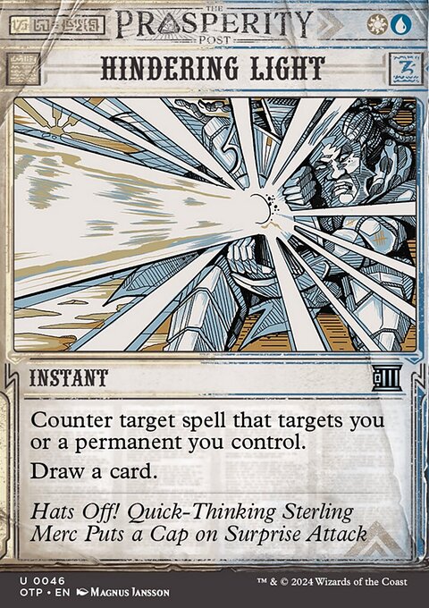 Hindering Light, Breaking News #46, Magic: The Gathering card