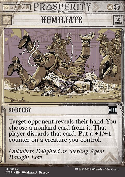 Humiliate, Breaking News #47, Magic: The Gathering card