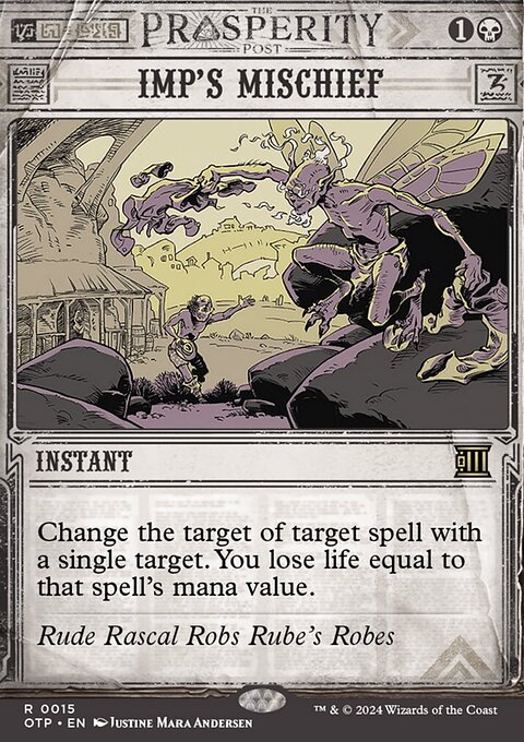 Imp's Mischief, Breaking News #15, Magic: The Gathering card