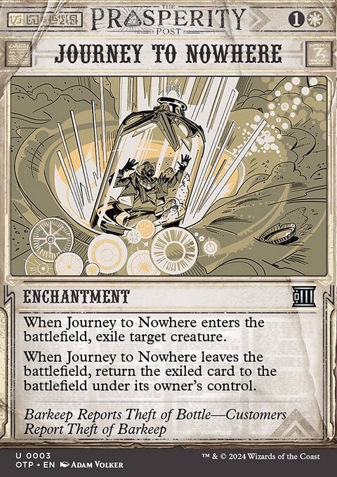 Journey to Nowhere, Breaking News #3, Magic: The Gathering card