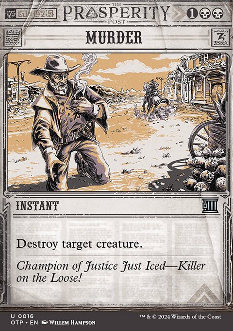 Murder, Breaking News #16, Magic: The Gathering card
