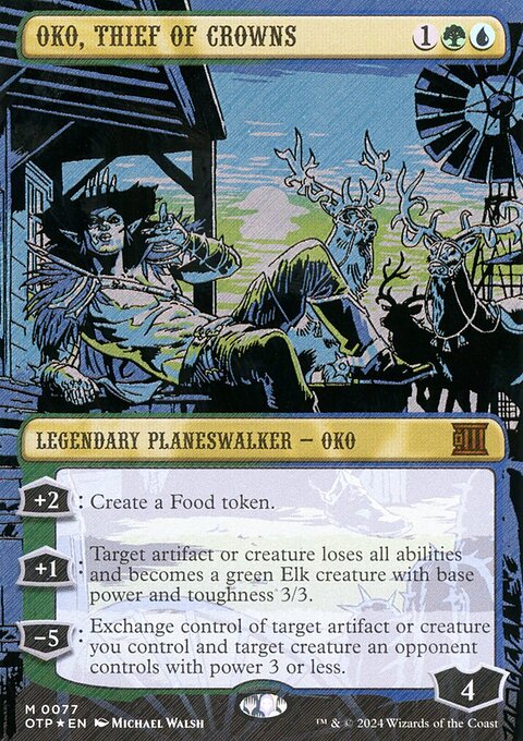 Oko, Thief of Crowns, Breaking News #77, Magic: The Gathering card
