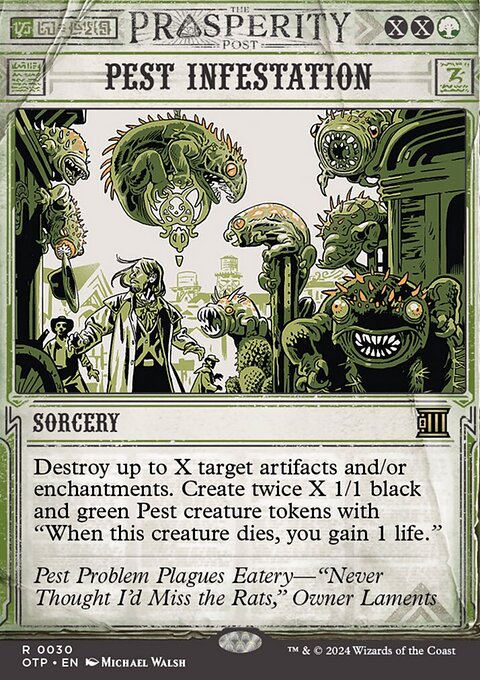 Pest Infestation, Breaking News #30, Magic: The Gathering card