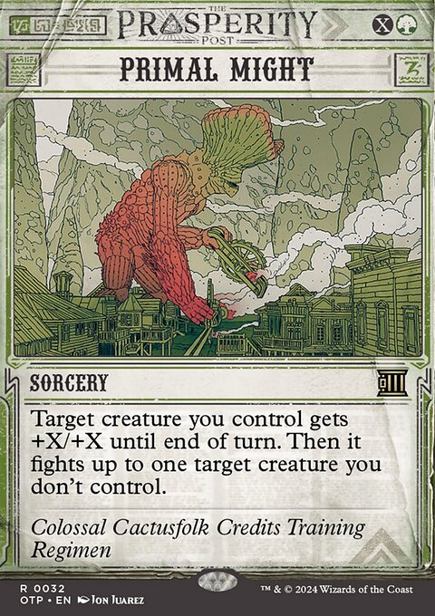 Primal Might, Breaking News #32, Magic: The Gathering card