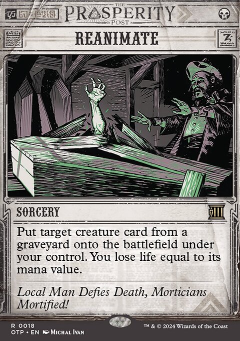 Reanimate, Breaking News #18, Magic: The Gathering card