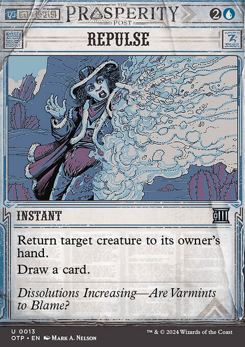 Repulse, Breaking News #13, Magic: The Gathering card