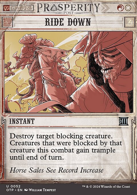 Ride Down, Breaking News #52, Magic: The Gathering card