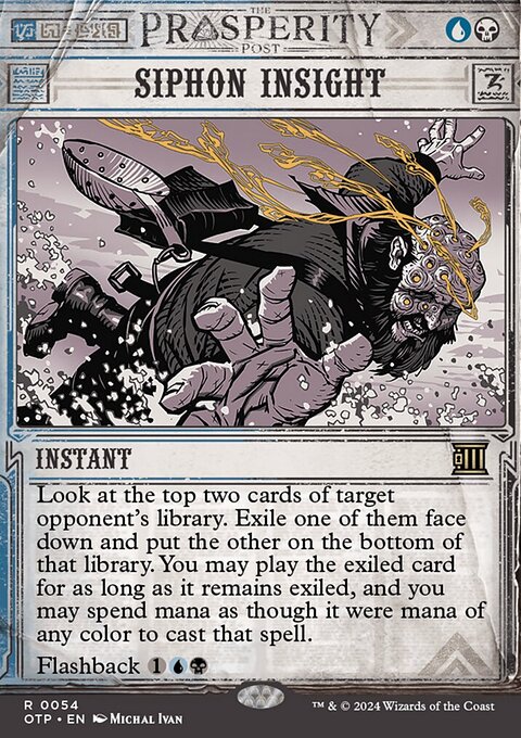 Siphon Insight, Breaking News #54, Magic: The Gathering card