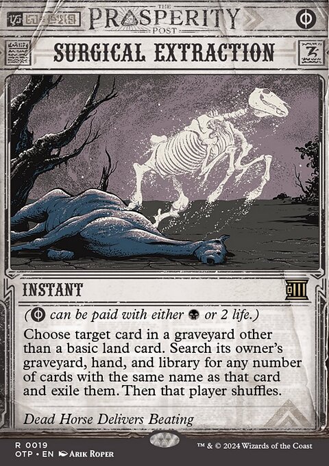 Surgical Extraction, Breaking News #19, Magic: The Gathering card
