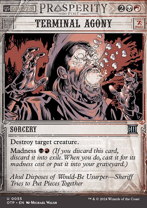 Terminal Agony, Breaking News #55, Magic: The Gathering card