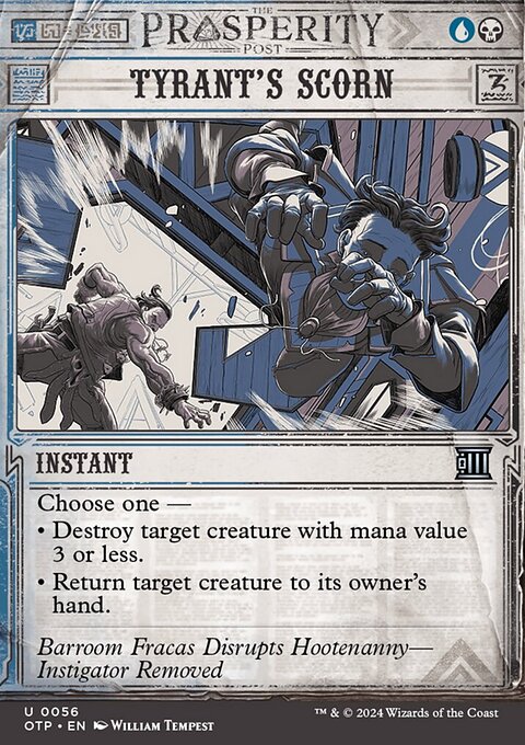 Tyrant's Scorn, Breaking News #56, Magic: The Gathering card