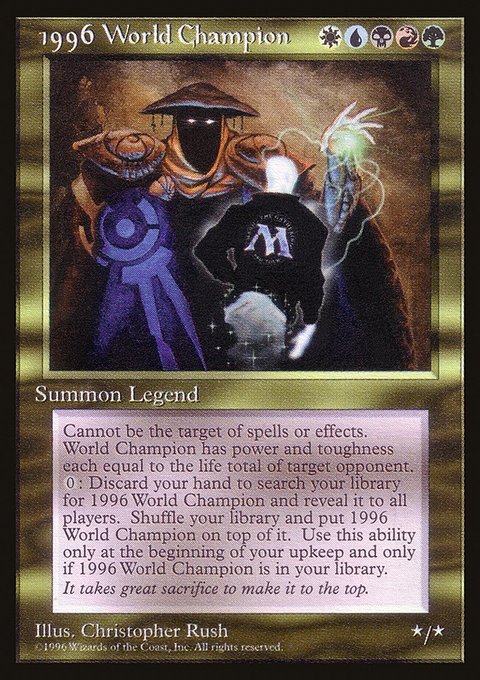 1996 World Champion, Celebration Cards #1, Magic: The Gathering card